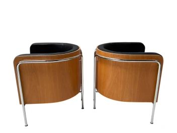 Bauhaus Style S3002 Club Tub Armchairs by Christoph Zschoke for Thonet, 2000s